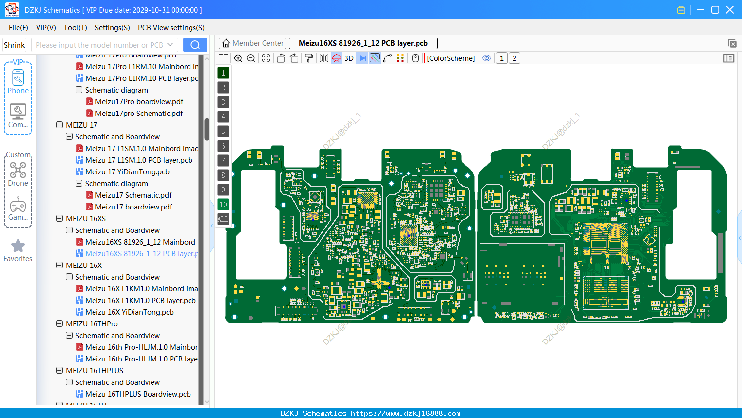 Meizu16XS 81926_1_12 PCB Layer